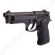Страйкбольный пистолет WE BERETTA M92F, CO2, черный, металл, WE-M001-CO2